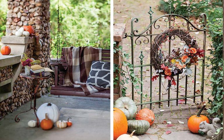 Warm and Welcoming Outdoor Accents