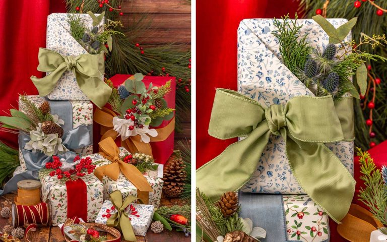 Pocketful of Posies Gift Wrap Video Tutorial