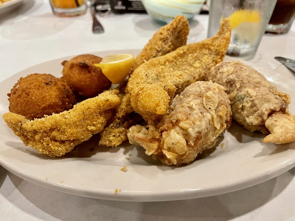 Snos stuffed shrimp and catfish