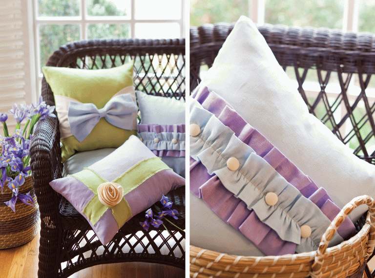Ruffles and Bows Pillows
