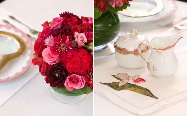 Valentine's table setting, southernladymagazine.com