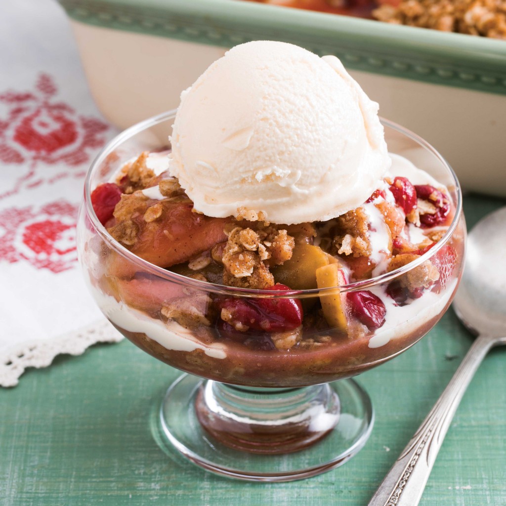 A photo of Apple Cranberry Crisp