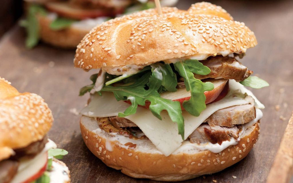 Pork Tenderloin Sandwiches with Caramelized-Onion Mayonnaise