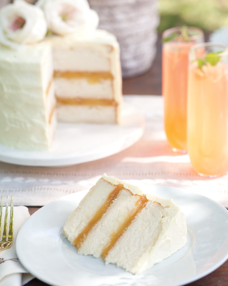 A picture of Southern Lady magazine's Coconut Lemon Cake