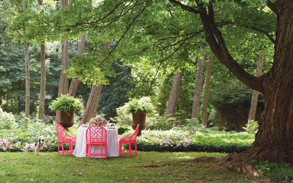 A picture of an outdoor setting from "Designing Life's Celebrations"