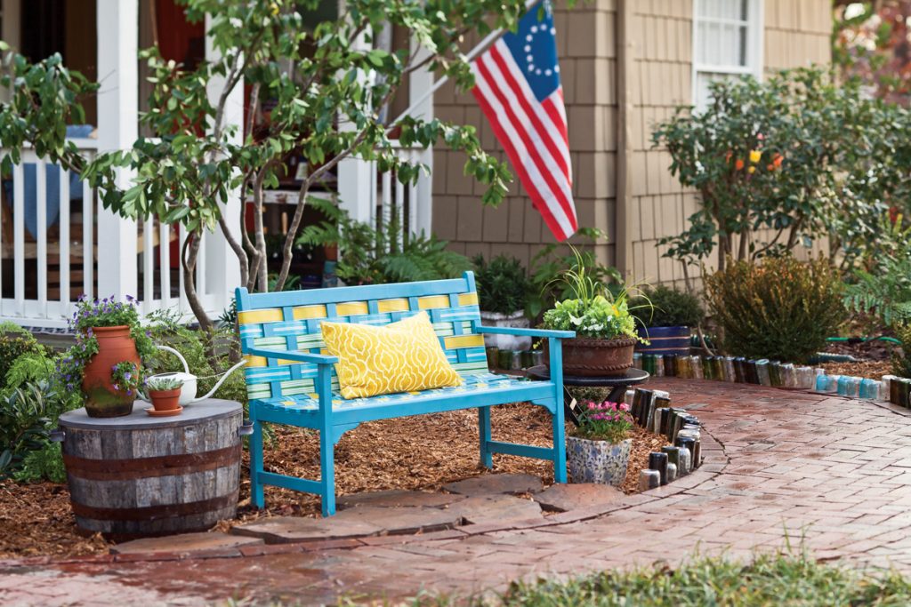 A picture of a summer porch spruce-up