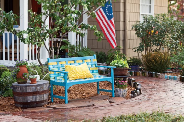 A picture of a summer porch spruce-up