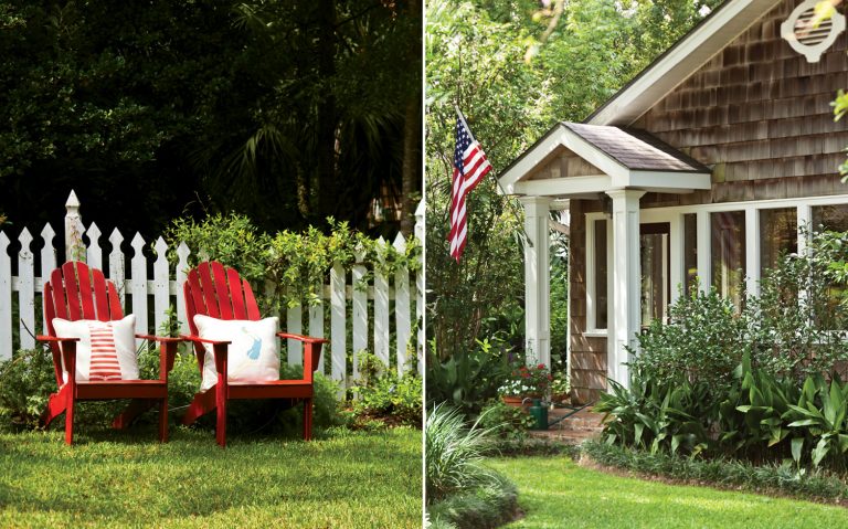 A picture of outdoor displays with all-American charm