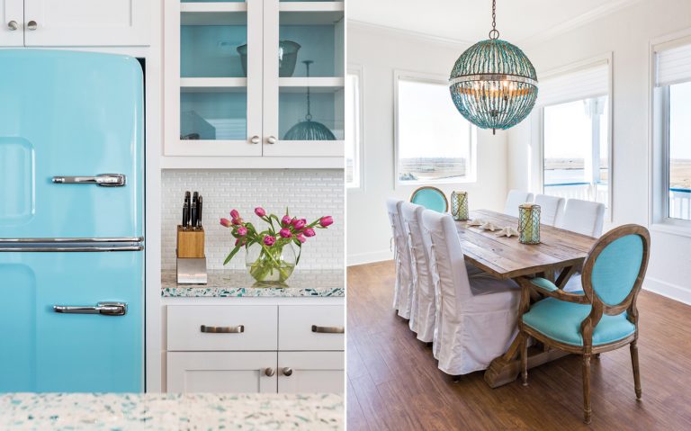 A picture of a beach house with coastal current style