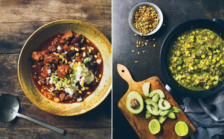 A picture of recipes from The Chili Cookbook by Robb Walsh