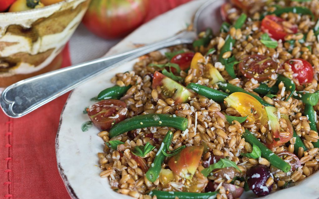 Tuscan Meal, farro salad