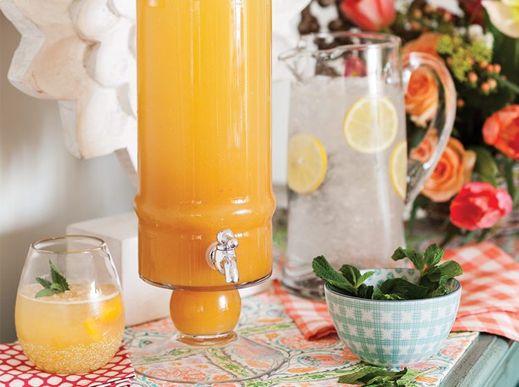 Sparkling Peach Lemonade