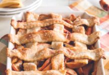 Jump-Start Fall Baking Season with These 7 Spiced Treats Apple-Cranberry Cobbler in a white fall baking dish