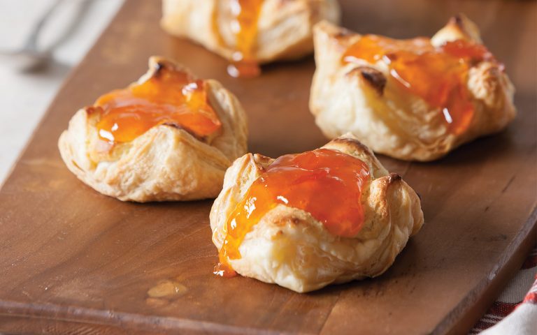 Puff Pastry Vanilla Cream Cheese Danish with Apricot