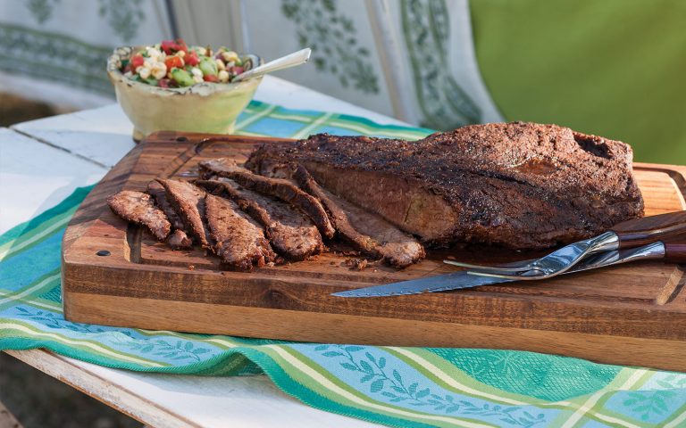 Oven-Roasted Beef Brisket with Succotash Relish