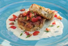 Herbed Crab Cakes with Sweet Corn Sauce Herbed Crab Cakes with Sweet Corn Sauce