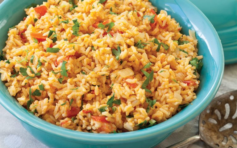 Tomato Garlic Rice Pilaf