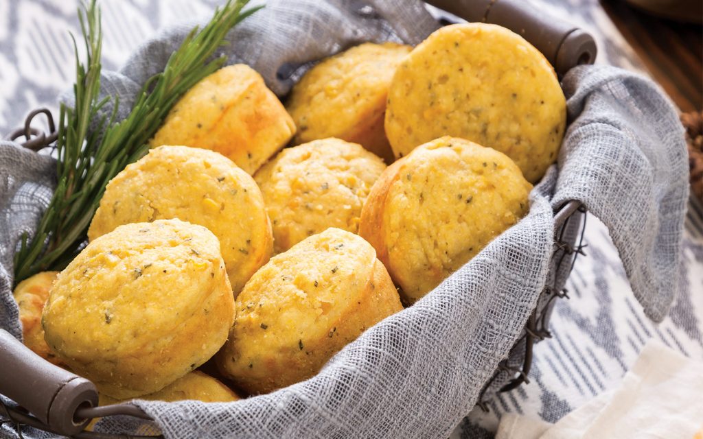Rosemary Cornbread Muffins