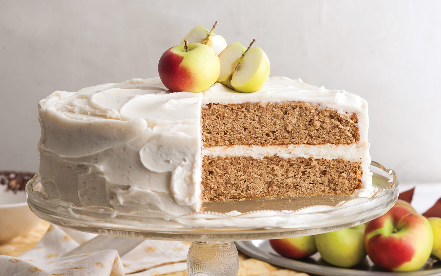 Spiced Applesauce Cake Recipe With Cream Cheese Frosting | Sugar Geek Show