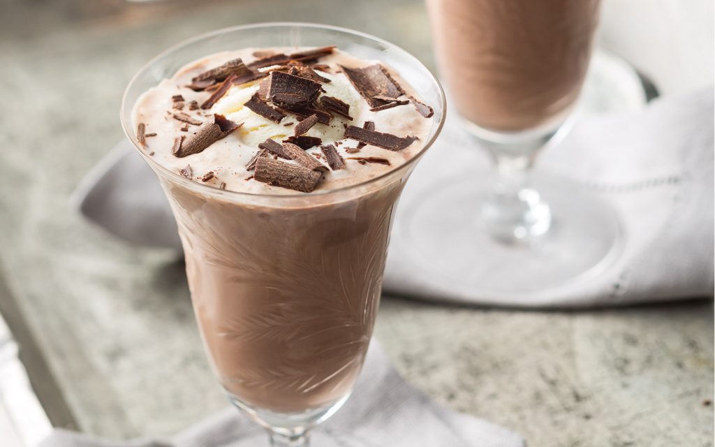 Hot chocolate floats