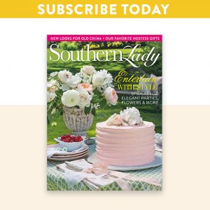 March/April 2020 cover with pink cake and flowers