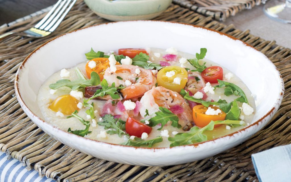 Heirloom Tomato Shrimp and Grits