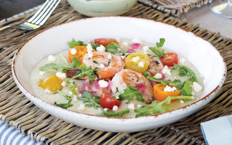 Heirloom Tomato Shrimp and Grits