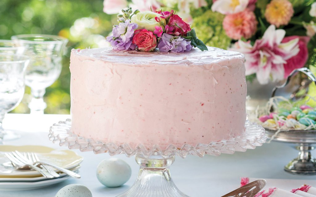 Springtime Strawberry Cake