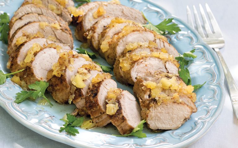 Pineapple Glazed Pork Tenderloin
