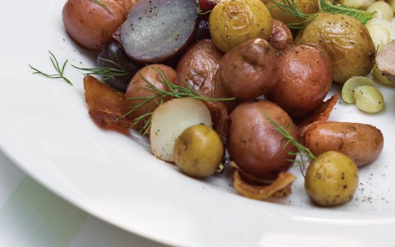 Garlic Bacon New Potatoes