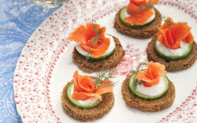 Smoked Salmon Canapés