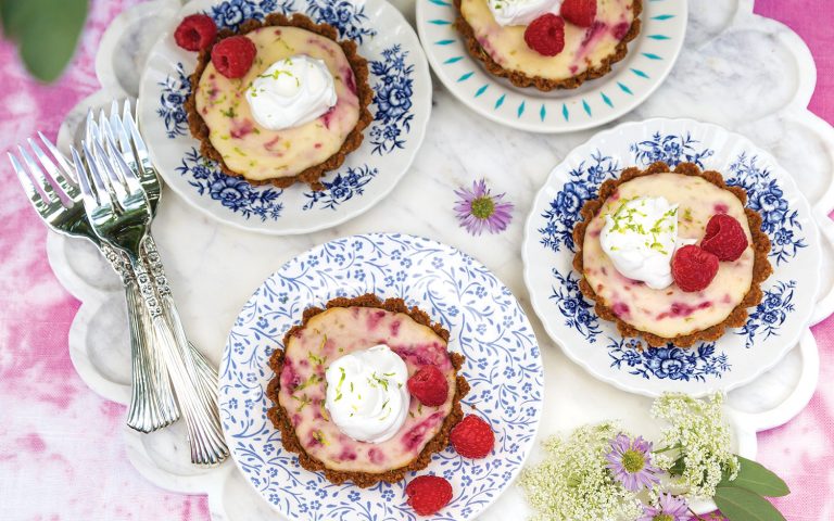 Raspberry-Gingersnap Cheesecakes