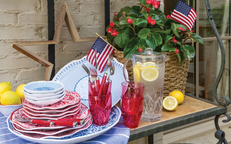 Festive Fourth of July tableware