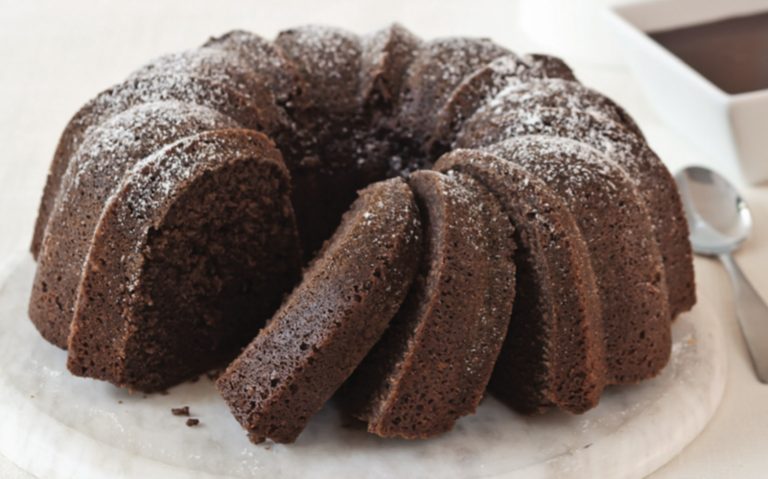 Chocolate Pound Cake with Tasty Hot Fudge Sauce
