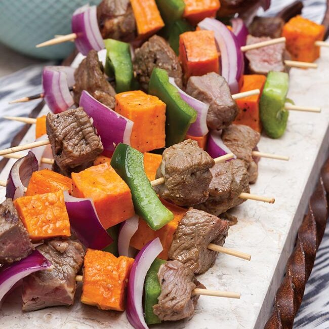 Lamb and Sweet Potato Kebabs