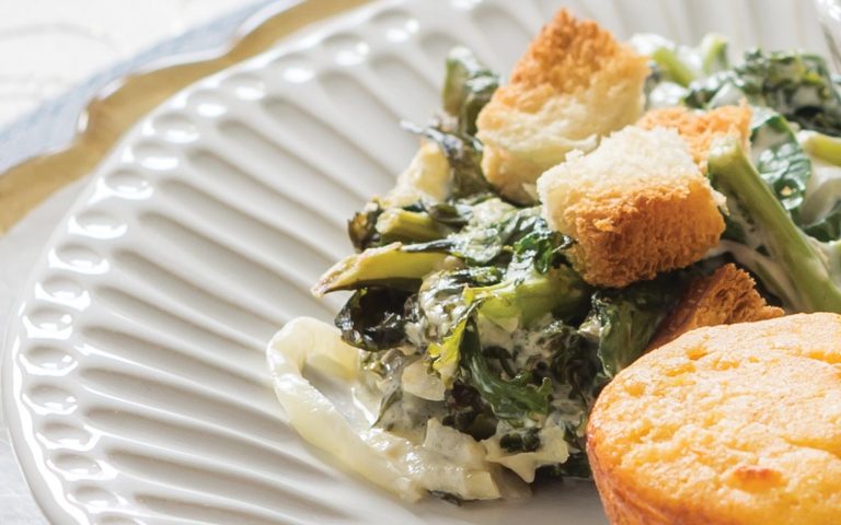 Baked Greens Gratin 