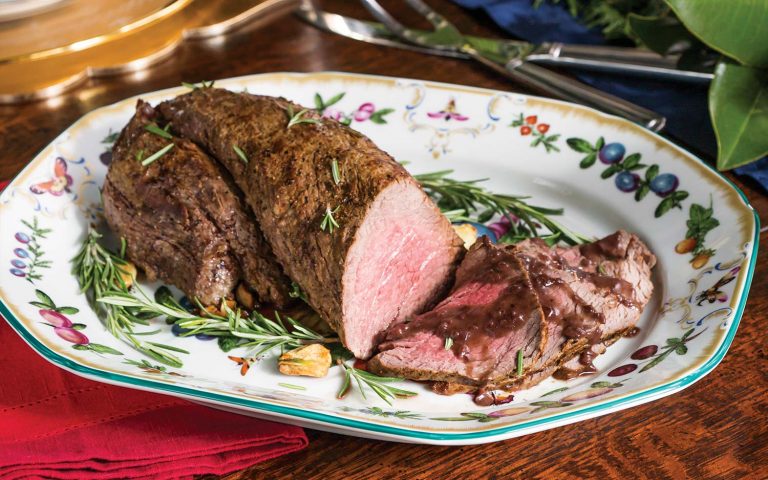 Beef Tenderloin with Red Wine Sauce