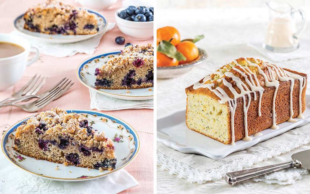 Blueberry Streusel Muffin Bread and Satsuma Poppy Seed Loaf