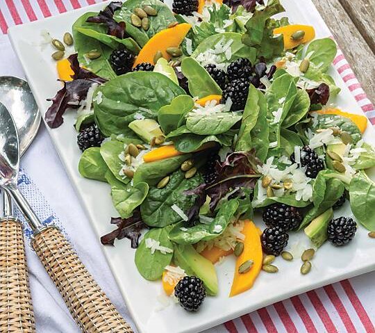 Mango Avocado Salad with Blackberries