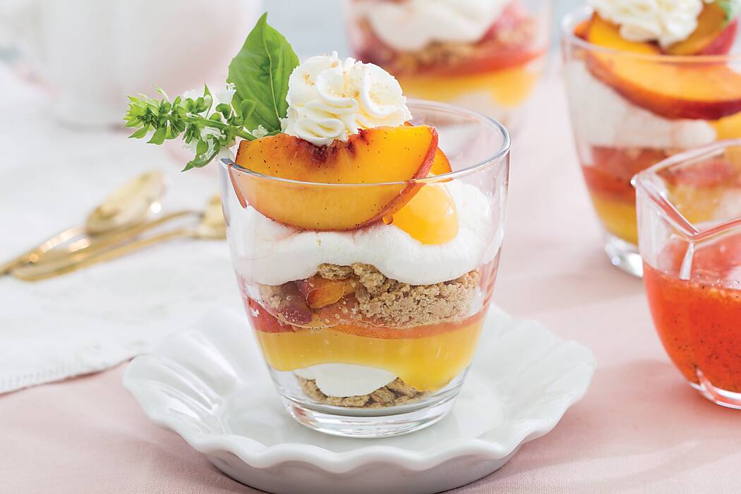 Peach and Mascarpone Parfaits