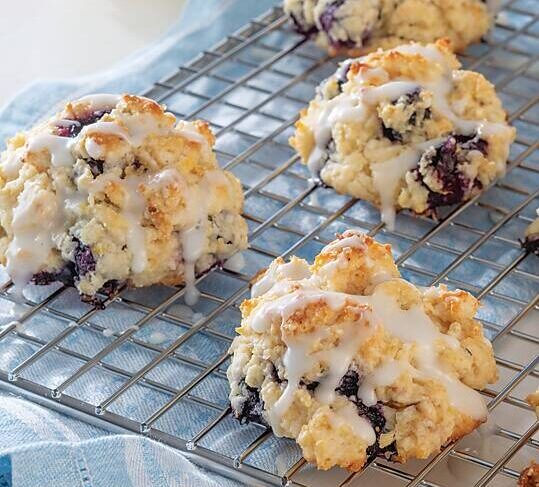 Blueberry-Sour Cream Drop Biscuits
