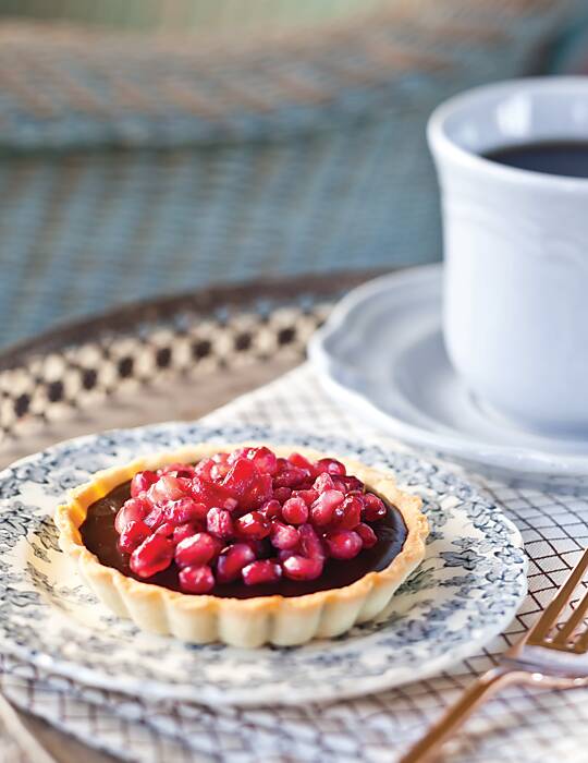 Chocolate recipes pomegranate tarlet