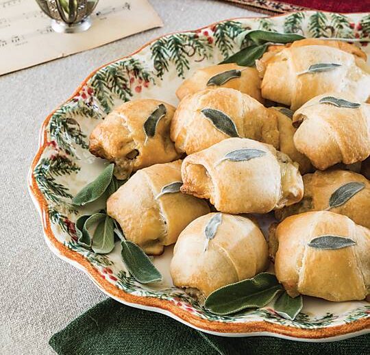 Sausage and Roasted Chestnut Crescent Rolls  