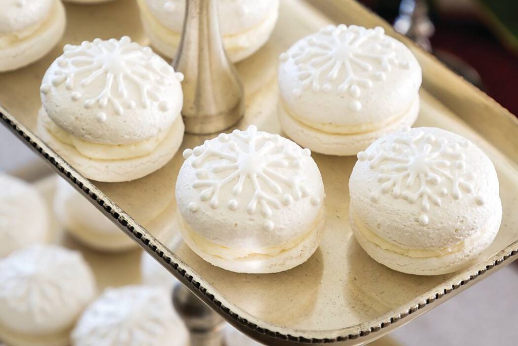 Snowflake Macarons  