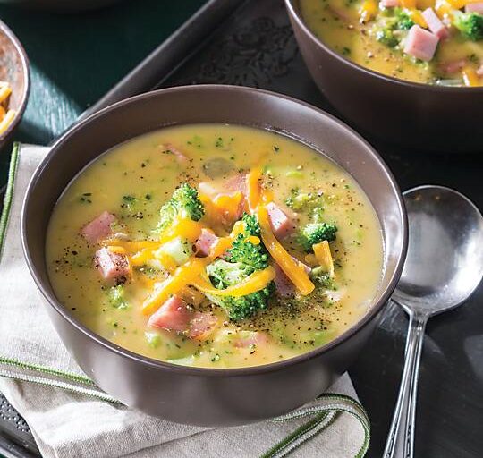 Cheddar, Ham, and Broccoli Chowder