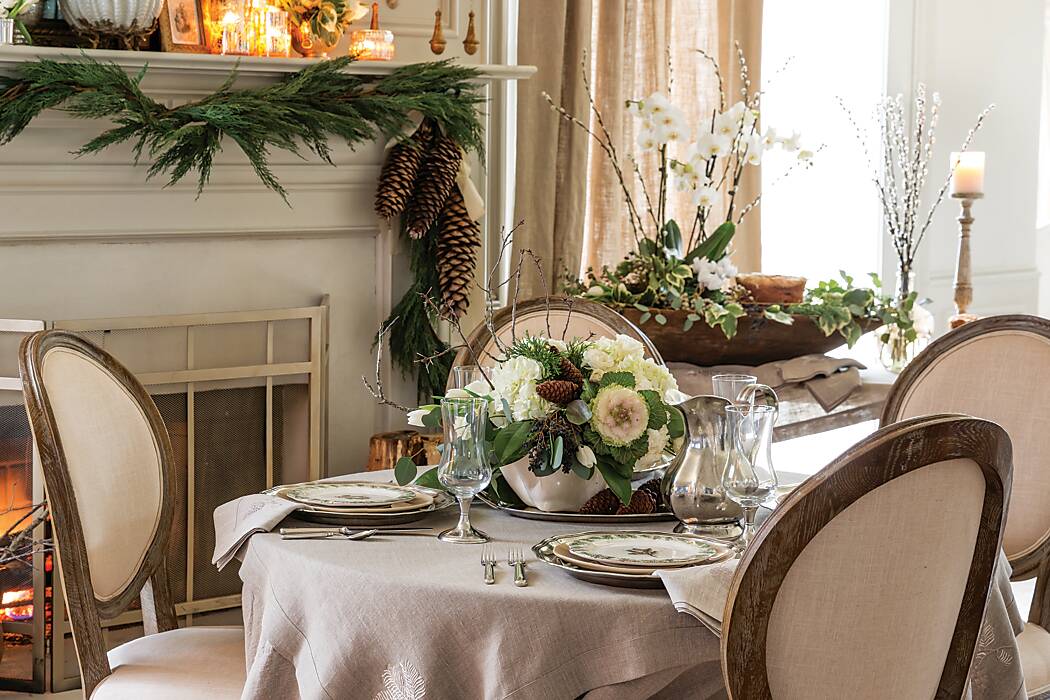 Set a Welcoming Wintry Table by the Fire