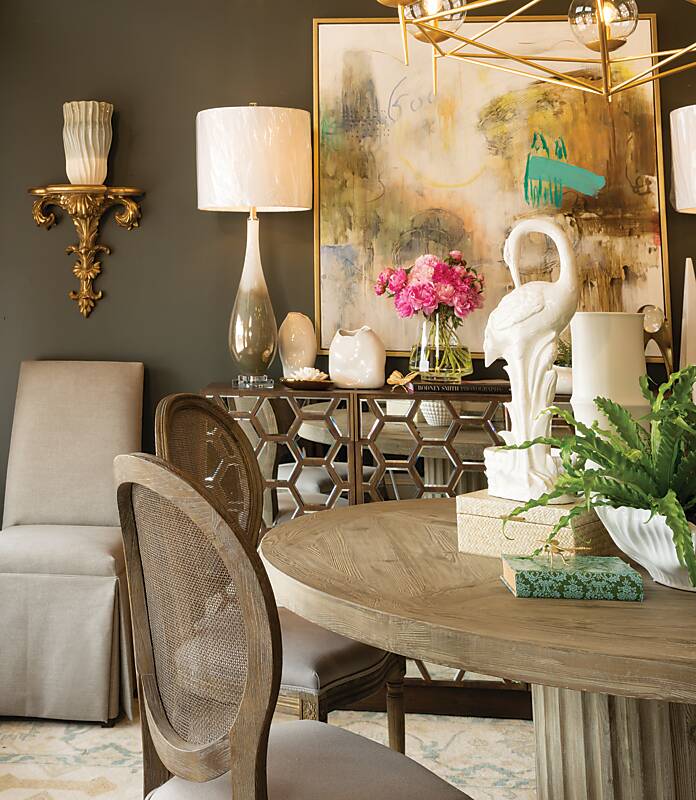 Decorative light fixtures, artwork, and home furnishings at Howard & Marsh Exchange