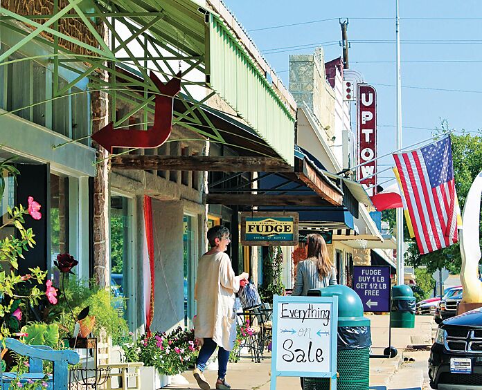 Marble Falls Texas streetscape