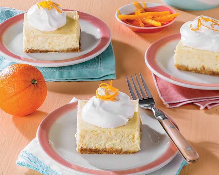 3 Orange Bars on plates
