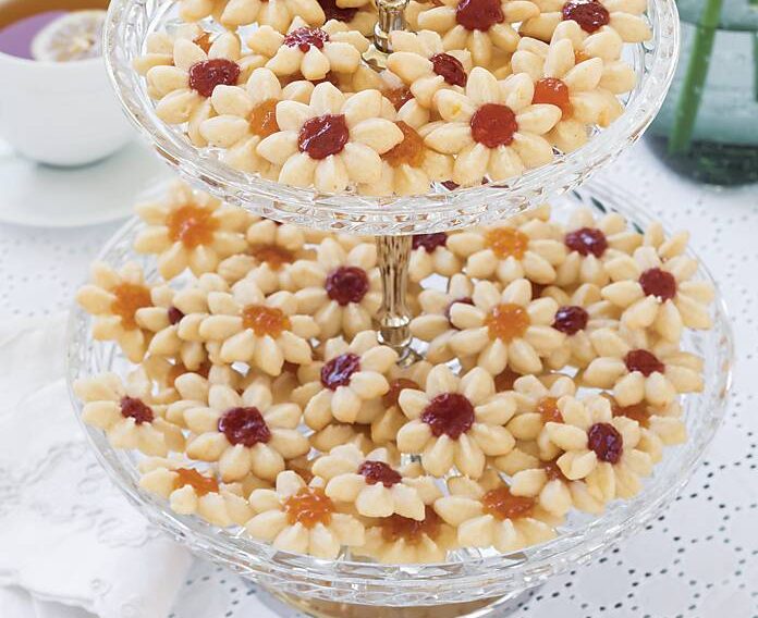 Jam-Filled Butter Cookie Blossoms